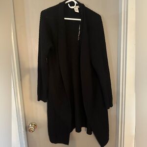 Dani Simone Elegant Black Open Front Cardigan size 3X